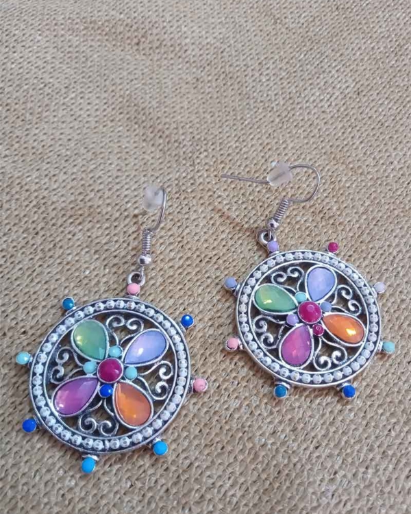 Korean floral earrings