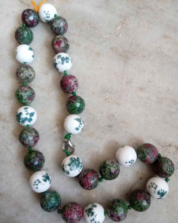 Jade stone mala